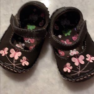 Infant girl size 2 shoes .